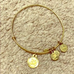 Alex and Ani Gold Om Charm Bracelet